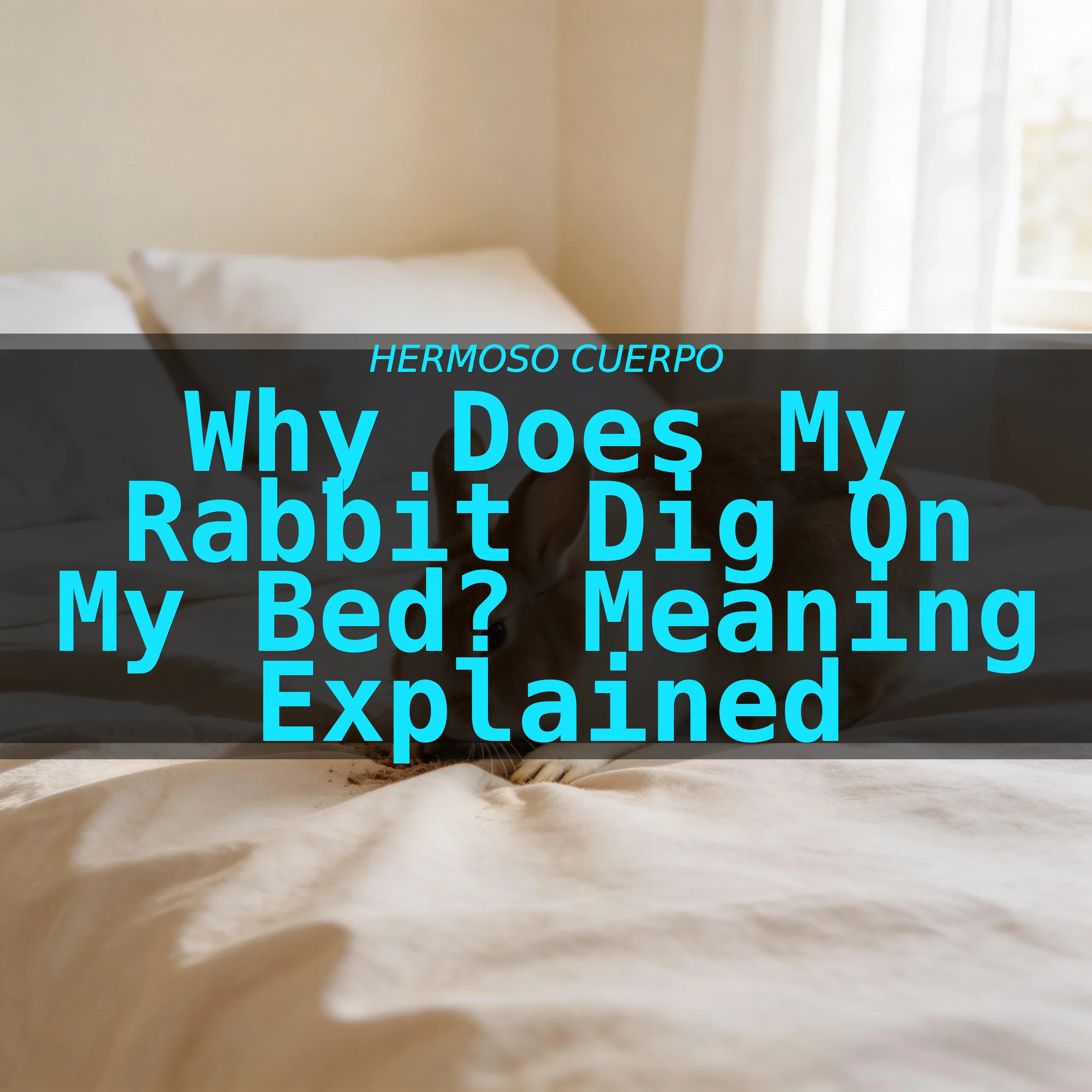 Why Does My Rabbit Dig on My Bed? Meaning Explained